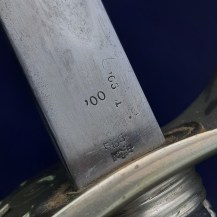 British 1905 Pattern Infantry Staff Sergeants Sword by Enfield, 1912 Rehilt and Conversion for George V 21